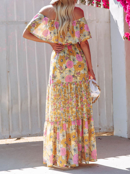 Off-the-Shoulder Summer Maxi Dress
