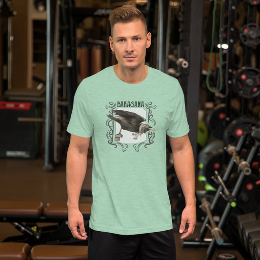 Short-Sleeve Unisex Yoga T-Shirt - Bakasana - Crow Pose